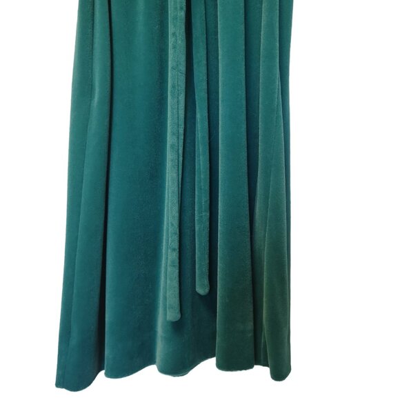 1970s Teal St Michael's Velour Dress Size 14 Mark & Spencer Perfect Condition - Picture 8 of 13